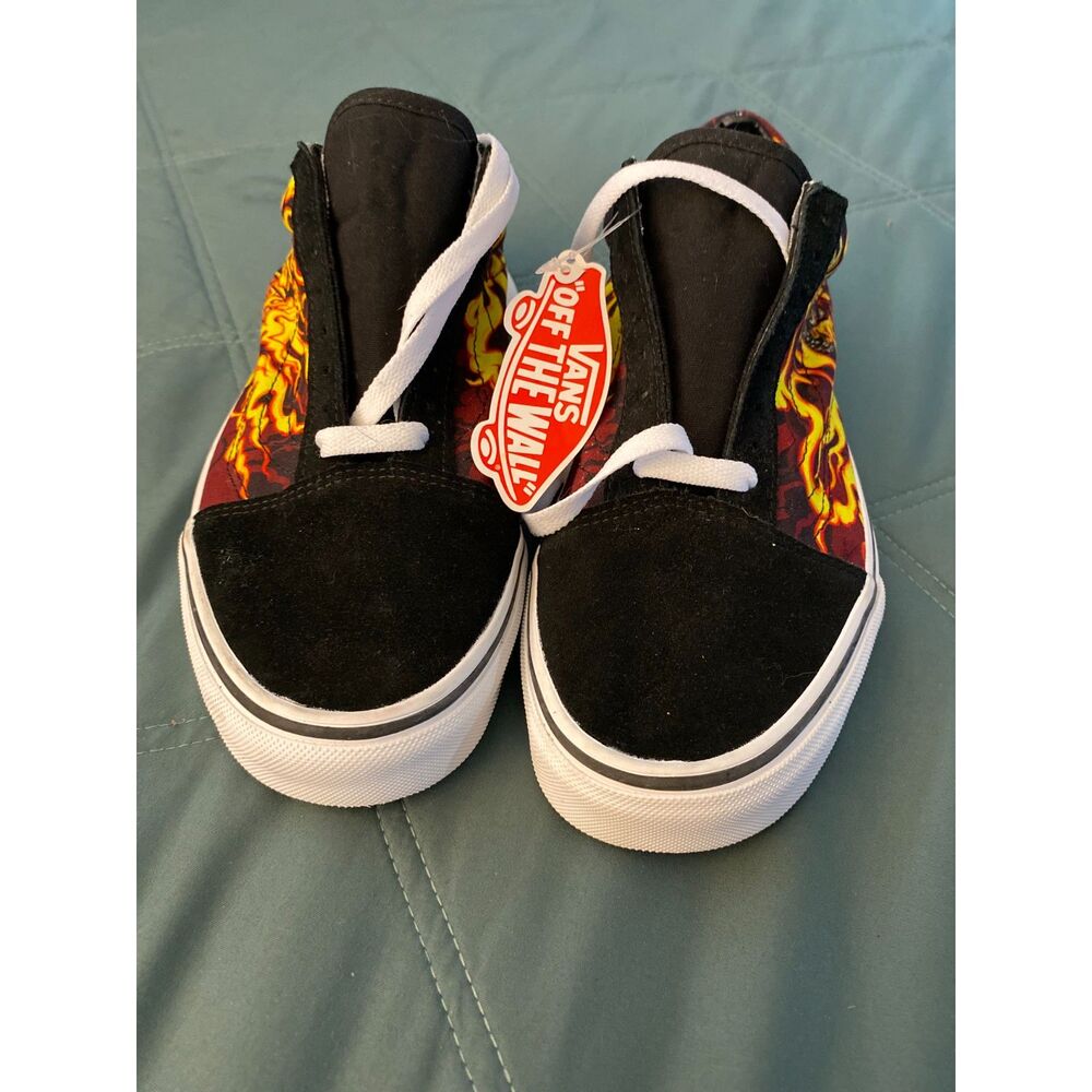 Mens Flame New Vans Shoes 8.5